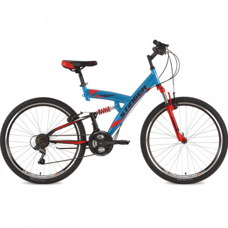 Велосипед Stinger Banzai 26" (2018) (Велосипед Stinger 26" Banzai; 20"; синий; TY21/TZ30/TS38)