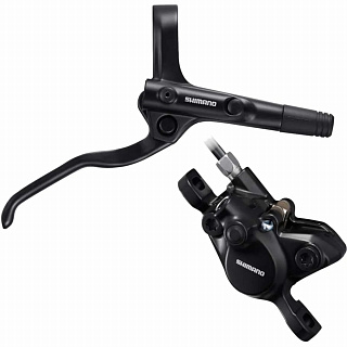 Тормоз Shimano MT-200, гидравлический дисковый задний (ручка, гидролиния 1430мм, калипер, колодки, адаптер 160мм), без упаковки, 00-180881 - фото