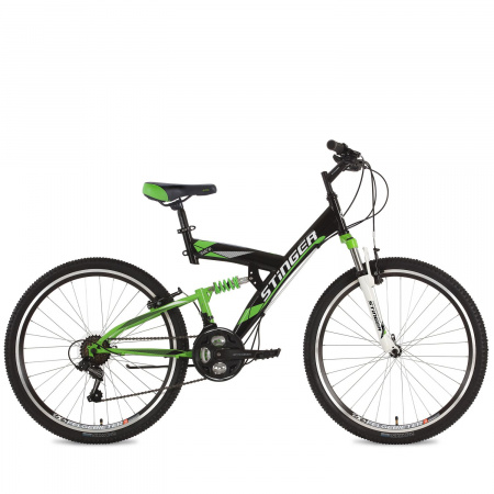 Велосипед Stinger Banzai 26" (2018) (Велосипед Stinger 26" Banzai; 20"; черный; TY21/TZ30/TS38)