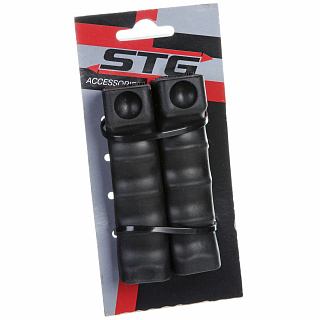 Грипсы STG, 105 мм, черный - фото