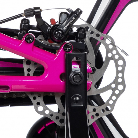 Велосипед Novatrack Flight Pro 16 (2025) (Велосипед NOVATRACK 16" FLIGHT PRO. Магний-алюм.рама, пурпурный, полная защ.цепи, Дисковый тормоз, м)