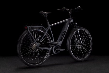 Велосипед CUBE KATHMANDU HYBRID ONE 500 28" (2021) (Велосипед CUBE 2021 KATHMANDU HYBRID ONE 500  iridium´n´black  54 cm, 431171-54)
