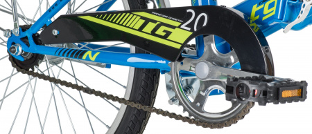 NOVATRACK TG-20 CLASSIC 20" (2020) (Велосипед NOVATRACK 20" складной, TG20, синий, тормоз нож , двойной обод, багажник)