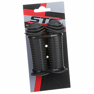 Грипсы STG, 98 мм, черный - фото
