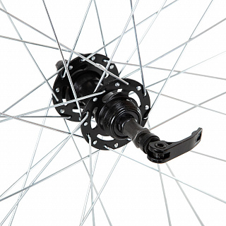 Колесо 24" заднее 32 спицы двойной обод втулка SF A22R - фото