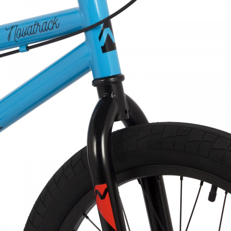Велосипед Novatrack BMX Wolf 20" (2024) (Велосипед NOVATRACK 20" BMX WOLF синий, сталь , рама 19", U-BRAKE)
