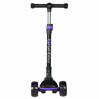 Самокат детский Novatrack Rainbow 120 BB (2025) со светящимися колёсами - фото